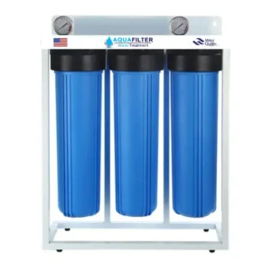 Home big blue jumbo 20 triple stage whole house water filtration system