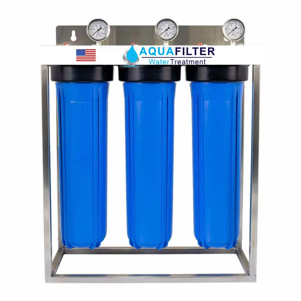 Big-Blue-Jumbo-10-Triple Stage Whole House Water Filtration System